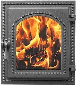 Дверка ВЕЗУВИЙ каминная 270 (Антрацит)