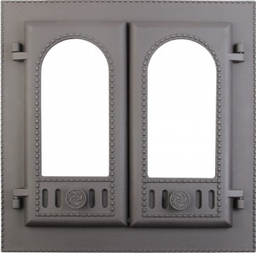 Дверка каминная ДК-6С, «Горница», без стекла