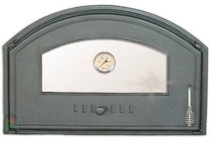 Дверца со стеклом и термометром левая H1307