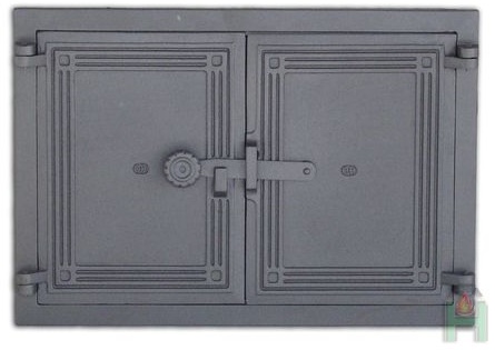 Дверца двустворчатая с засовом H1105