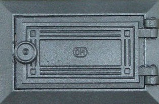 Чугунная дверца печки МИНИ H1706