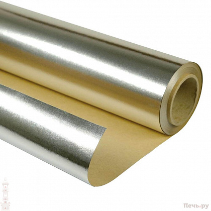 Фольга алюминиевая на бумажной основе А 15м2 (0,91м*16,5 м/п)