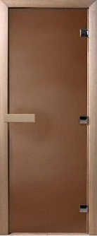 Дверь банная осина БРОНЗА матовая 1900х700 8мм