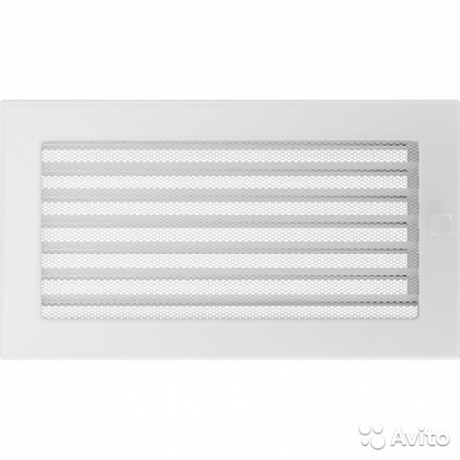  Вентиляционная решетка 170х300 мм. белая с жалюзи