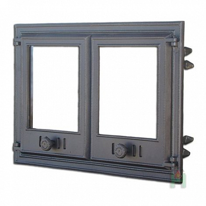 Дверца двустворчатая со стеклом H1103