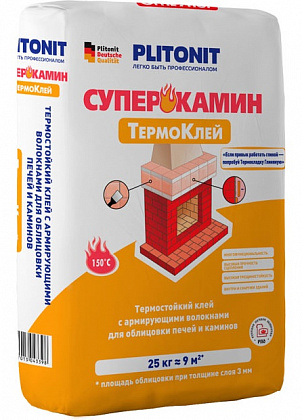 PLITONIT Суперкамин Термоклей, 25 кг