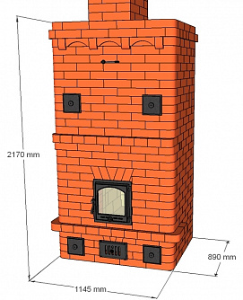 Кирпичные печи для дома своими руками пошагово — чертежи и порядовки