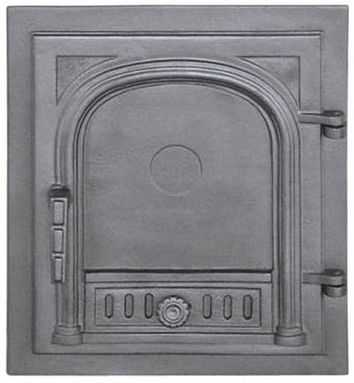 Чугунная дверца печки H1502