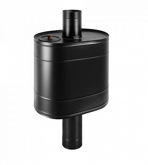 Бак BLACK на трубе 80л д.115 (Овальный) (AISI 439)